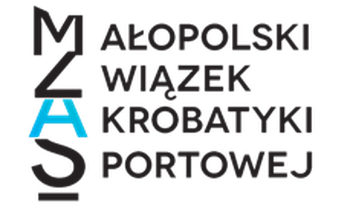 Małopolski Związek Akrobatyki Sportowej logo.